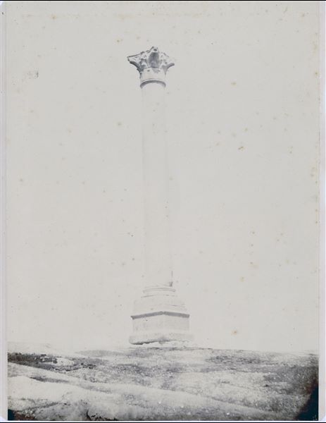 The so-called “Pompey’s Pillar”, a commemorative column in pink granite from Aswan.  Erected in honour of the emperor Diocletian between the end of the 3rd and the beginning of the 4th century AD in Alexandria.   