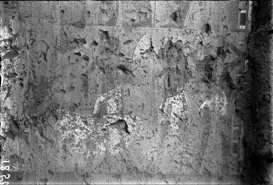 Part of the right wall from the funerary chapel of Kha and Merit. Schiaparelli excavations.