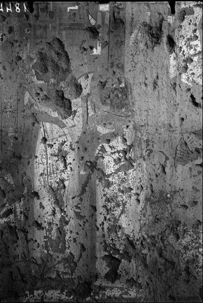 Part of the right wall from the funerary chapel of Kha and Merit. Schiaparelli excavations.