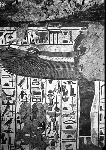 Parete di fondo (est) del secondo annesso orientale, scena 37. È rappresentata la dea Maat alata, rivolta verso destra.