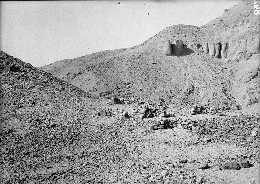 Archaeological remains of the so-called “Workmen's huts”. Schiaparelli excavations. 