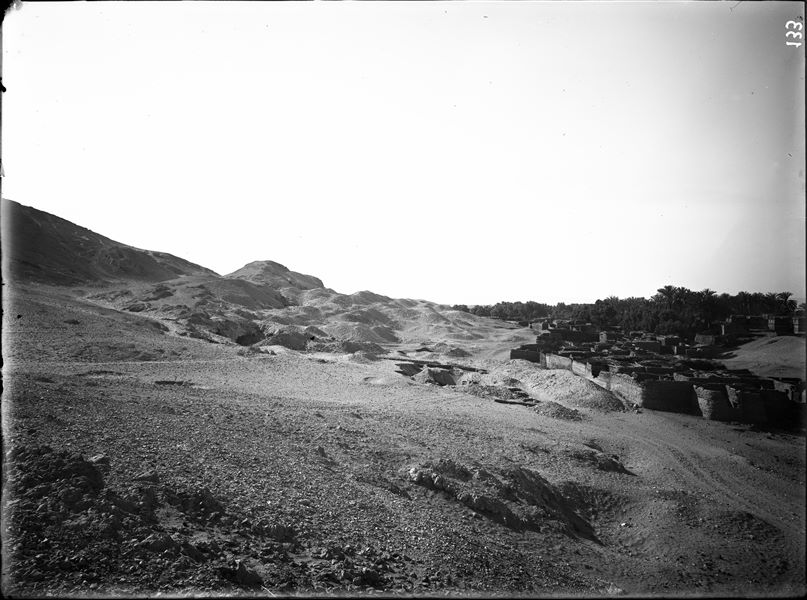 Northern area of the first hill prior to the start of excavations. Signs of numerous un-authorised excavations can be seen. Farina excavations. 