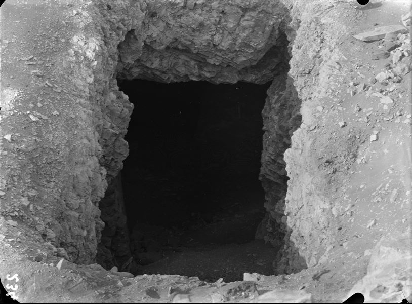 Northern necropolis. From a note made by Virginio Rosa, who conducted the excavations on behalf of Ernesto Schiaparelli during the 1910-11 campaign, he writes: "Entrance to the intact tomb excavated on 27-1-11". This tomb was later known as the "Tomb of the Unknown". The mummies and all the grave goods from this tomb are housed at Museo Egizio. Schiaparelli excavations.  