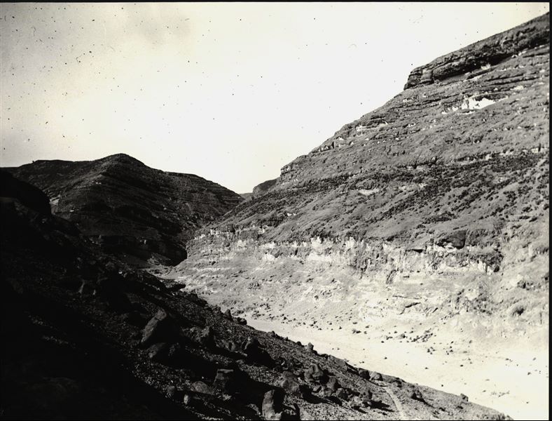 Mountainous area of the northern hill. Schiaparelli excavations.