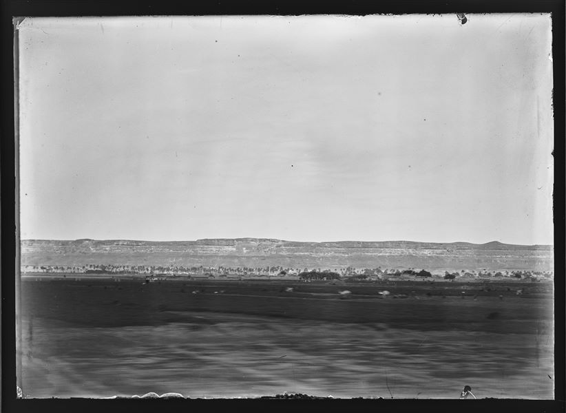  General view of the plain near Gebelein. In the background, the mountain range on the eastern side of the Nile.