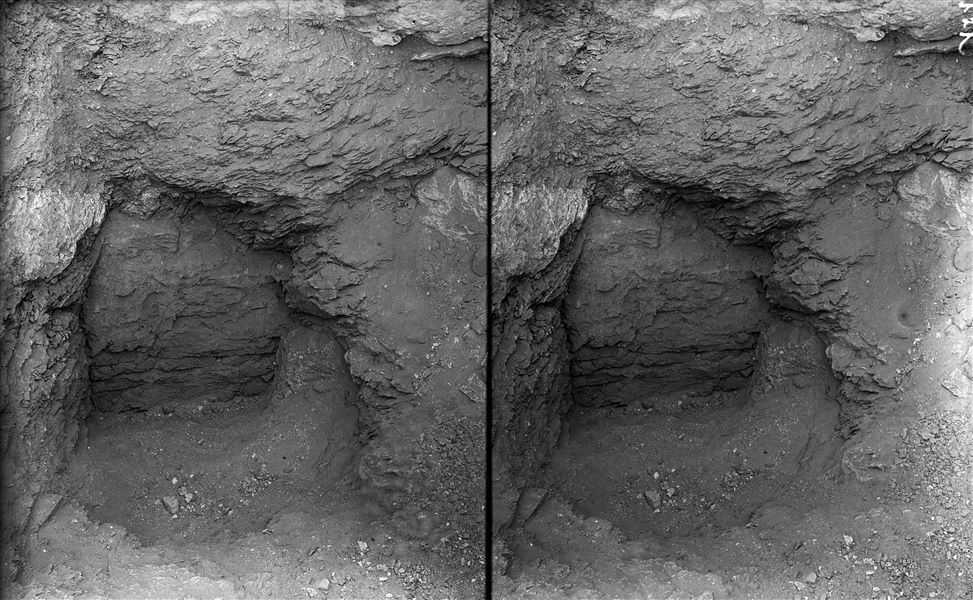 Walled up entrance to a tomb. Schiaparelli or Farina excavations. 