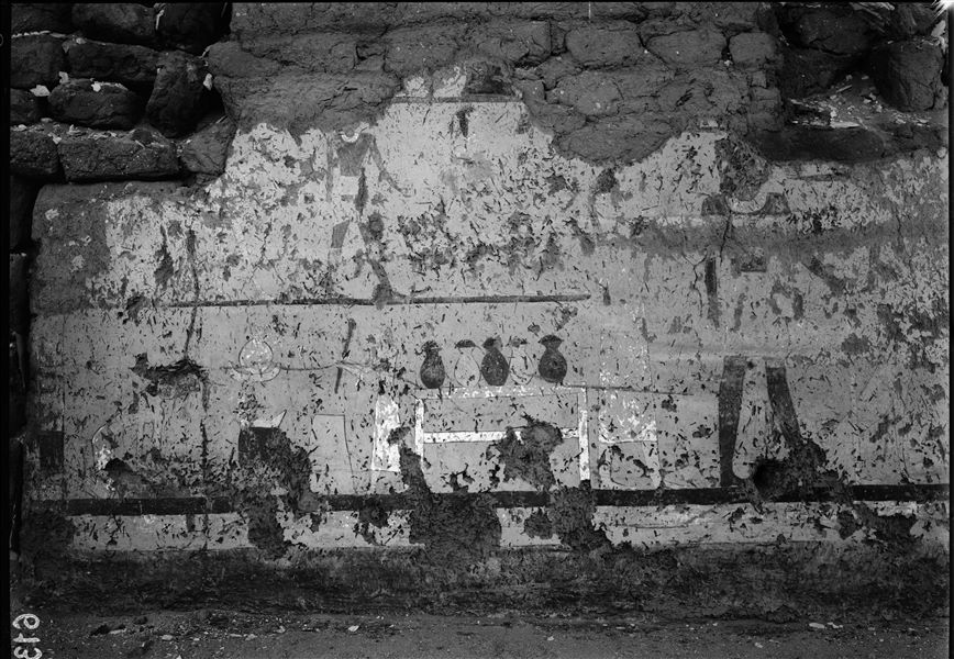 Tomb of Iti and Neferu. This painting depicts two women mixing ingredients for making beer, which will then be stored in sealed terracotta jars. Schiaparelli excavations.  