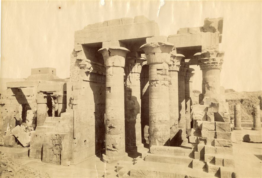 View of the north-western side of the Temple of Sobek and Haroeris at Kom Ombo. 