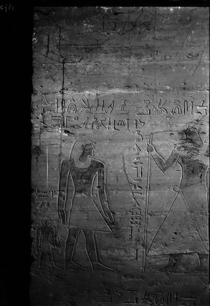 Interior of the tomb of Pepynakht Heqaib (QH 35d). Right wall of the entrance. Schiaparelli excavations.