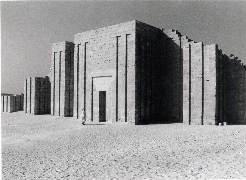View of the enclosure wall of the funerary complex of pharaoh Djoser
