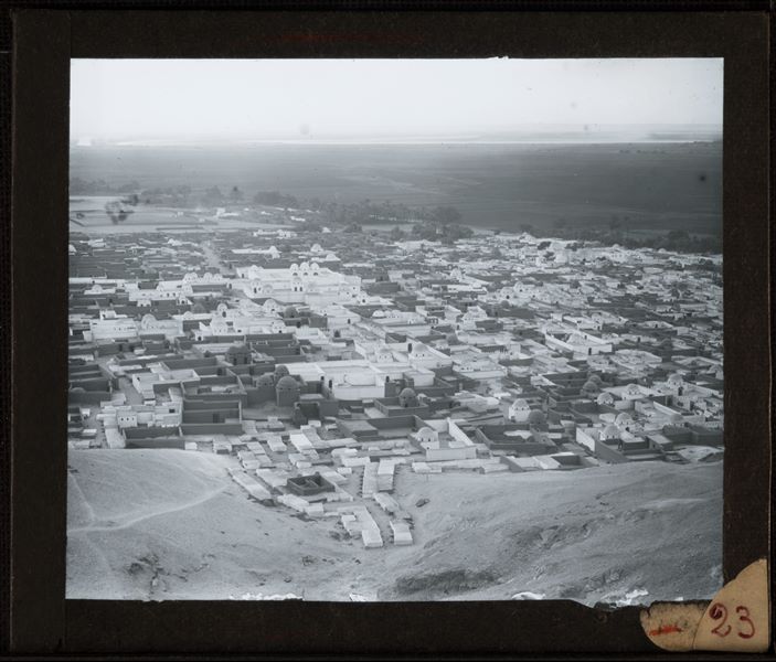View of the cemetery of Asyut. Schiaparelli excavations. 