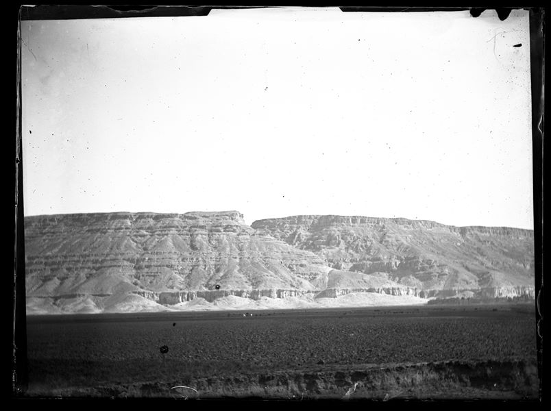  General view of the plain and hills presumably near Asyut. Schiaparelli excavations.
