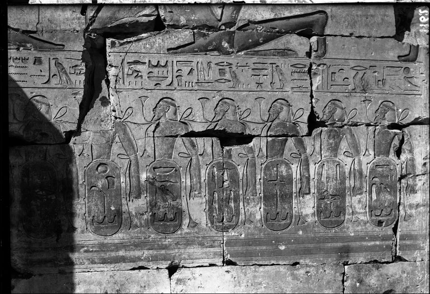 Detail from the first pylon from the temple of Ramesses II at Abydos. 