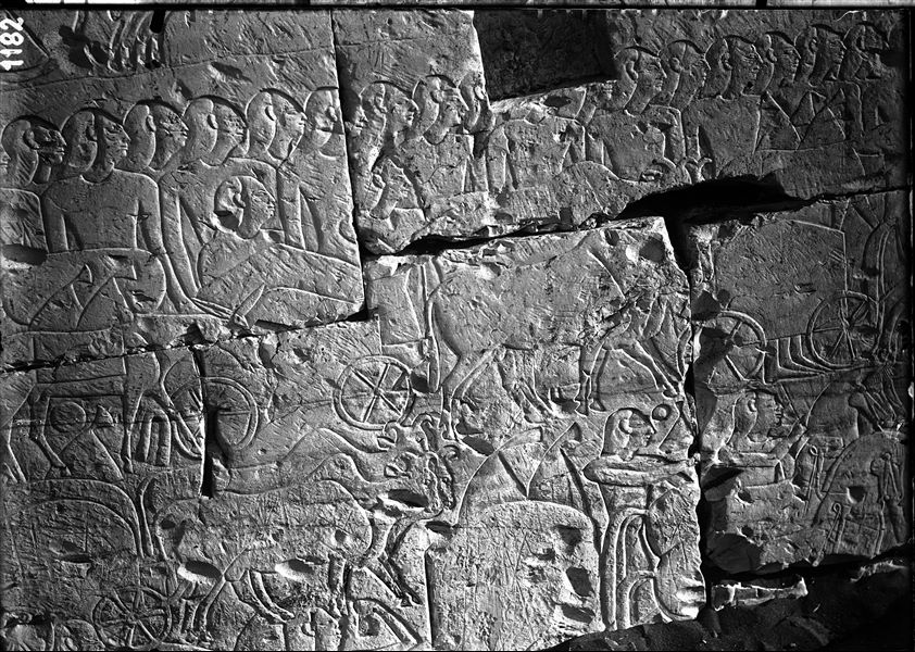 Relief from the battle of Kadesh, from the temple of Ramesses II at Abydos.